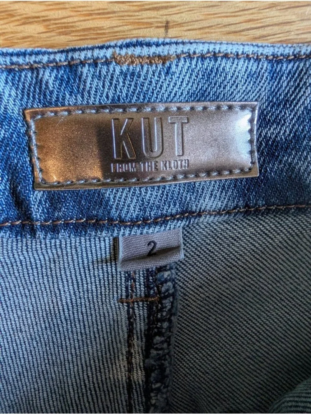 Kut from the Kloth Medium Acid Wash High Rise Ana Flare Jeans, Size 2 NWT!